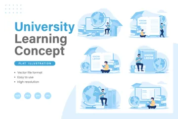 University Learning Illustration Pack