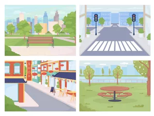 Urban Areas Illustration Pack