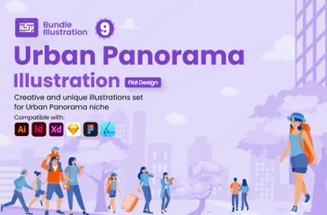 Urban Panorama Illustration Pack