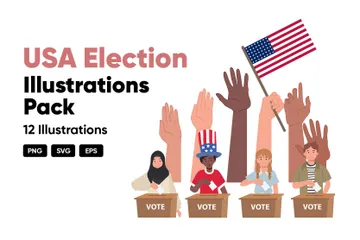 USA Election Illustration Pack