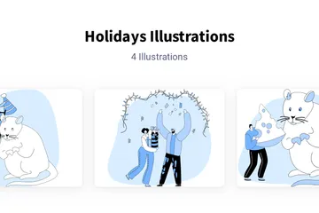 Vacances Pack d'Illustrations