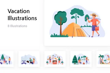 Vacation Illustration Pack