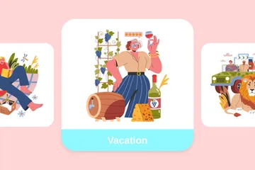 Vacation Illustration Pack