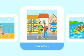 Vacation Illustration Pack