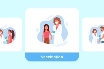 Vaccination Illustration Pack