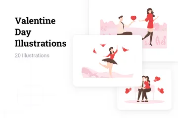 Valentine Day Illustration Pack