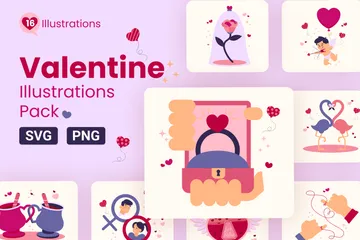 Valentine Illustration Pack