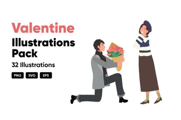 Valentine Illustration Pack