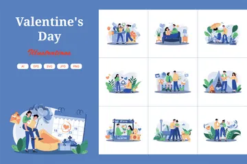 Valentine's Day Illustration Pack