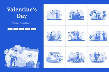 Valentine's Day Illustration Pack