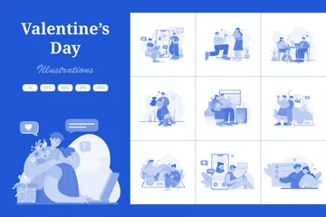 Valentine’s Day Illustration Pack