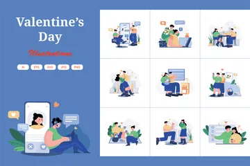 Valentine’s Day Illustration Pack