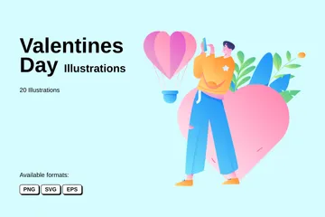 Valentines Day Illustration Pack