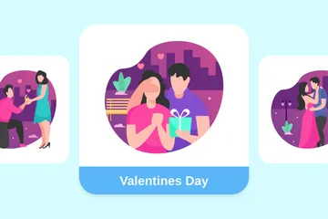 Valentines Day Illustration Pack