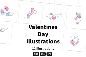 Valentines Day Illustration Pack