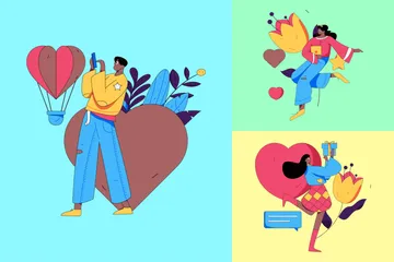 Valentines Day Illustration Pack