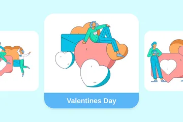 Valentines Day Illustration Pack