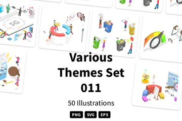 Various Themes Illustration Pack
