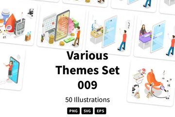 Various Themes Illustration Pack