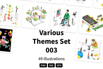 Various Themes Set 003 Illustration Pack