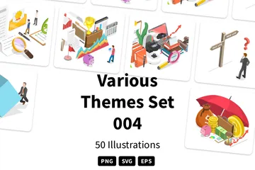 Various Themes Set 004 Illustration Pack