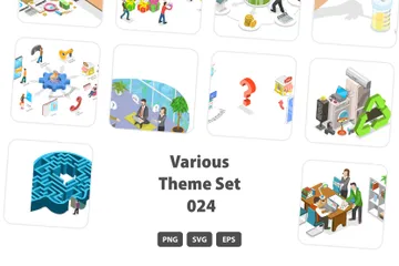 Various Themes Set 024 Illustration Pack