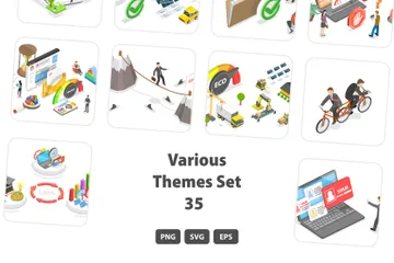Various Themes Set 035 Illustration Pack