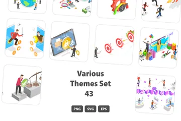Various Themes Set 043 Illustration Pack
