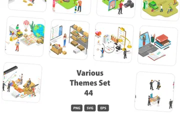 Various Themes Set 044 Illustration Pack
