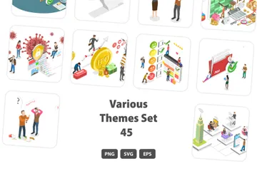 Various Themes Set 045 Illustration Pack