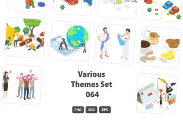 Various Themes Set 064 Illustration Pack