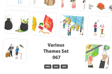 Various Themes Set 067 Illustration Pack