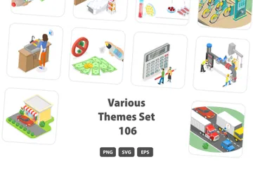 Various Themes Set 106 Illustration Pack