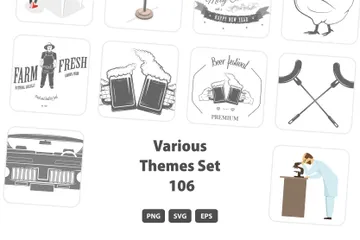 Various Themes Set 106 Illustration Pack