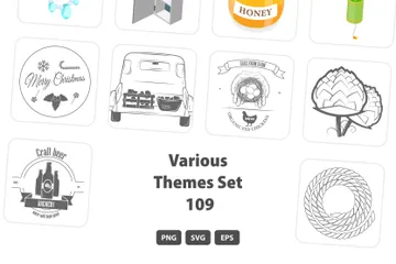 Various Themes Set 109 Illustration Pack