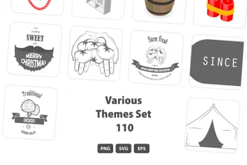 Various Themes Set 110 Illustration Pack