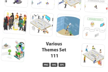 Various Themes Set 111 Illustration Pack