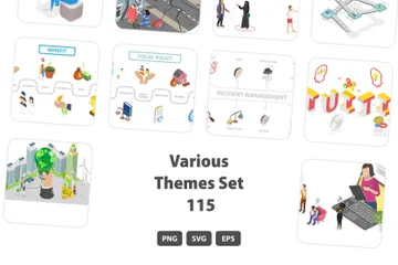 Various Themes Set 115 Illustration Pack
