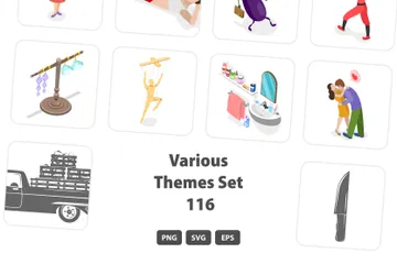 Various Themes Set 116 Illustration Pack