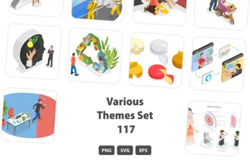Various Themes Set 117 Illustration Pack