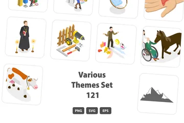 Various Themes Set 121 Illustration Pack