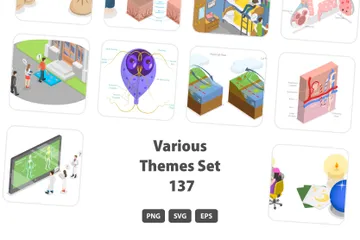 Various Themes Set 137 Illustration Pack