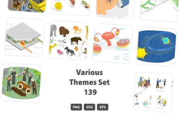 Various Themes Set 139 Illustration Pack