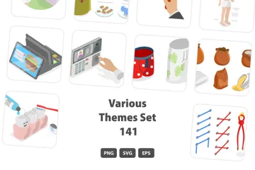 Various Themes Set 141 Illustration Pack