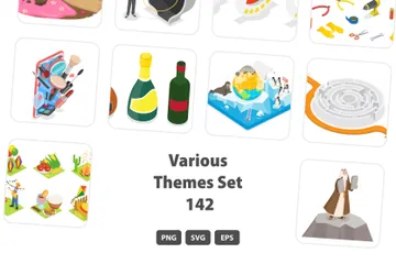 Various Themes Set 142 Illustration Pack