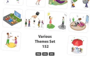 Various Themes Set 152 Illustration Pack