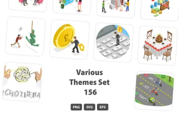 Various Themes Set 156 Illustration Pack