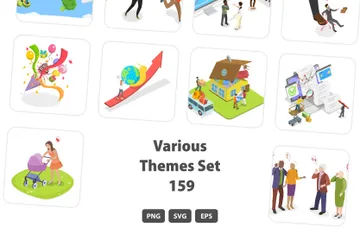 Various Themes Set 159 Illustration Pack