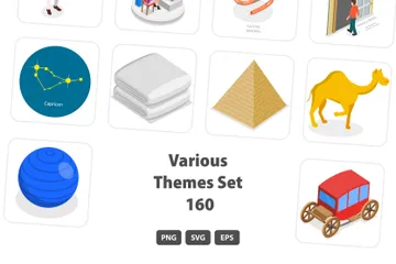 Various Themes Set 160 Illustration Pack