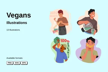 Vegans Illustration Pack